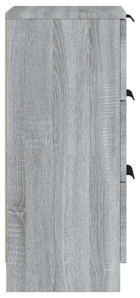 VidaXL 2 db szürke sonoma színű szerelt fa tálalószekrény 30x30x70 cm