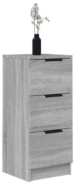 VidaXL 2 db szürke sonoma színű szerelt fa tálalószekrény 30x30x70 cm