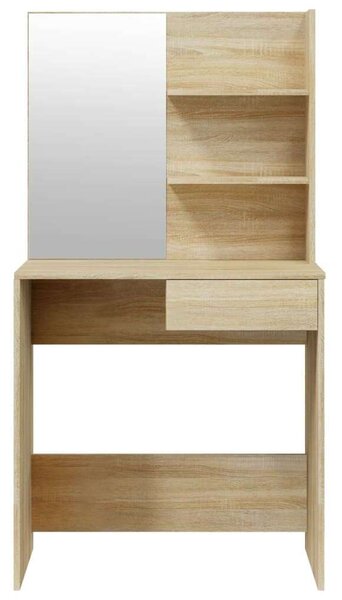 VidaXL Fésülködőasztal Szett - Sonoma Tölgy - 74,5x40x141 cm