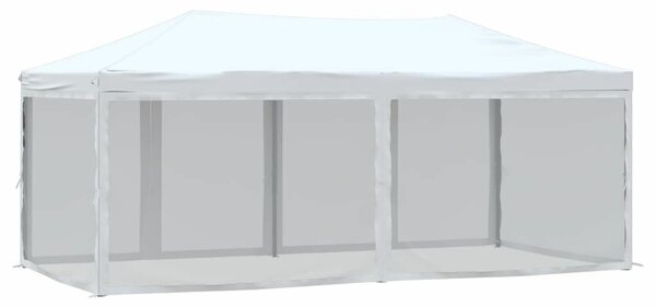 VidaXL Rendezvénysátor - Összecsukható, 3x6m, Fehér
