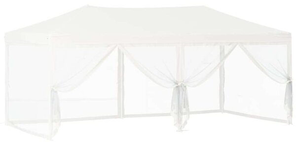 VidaXL Rendezvénysátor - Összecsukható, 3x6m, Fehér