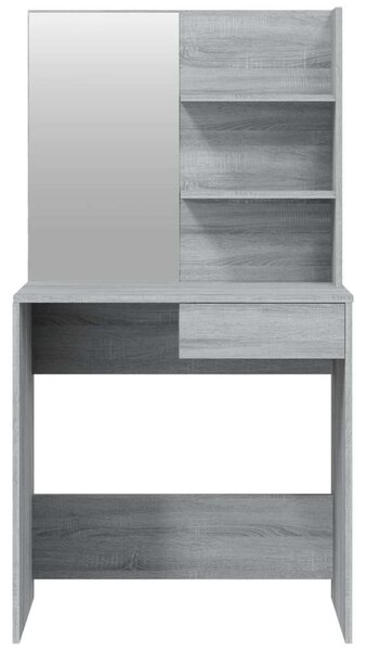 VidaXL Sminkasztal Szett - Sonoma Szürke - 74,5x40x141 cm