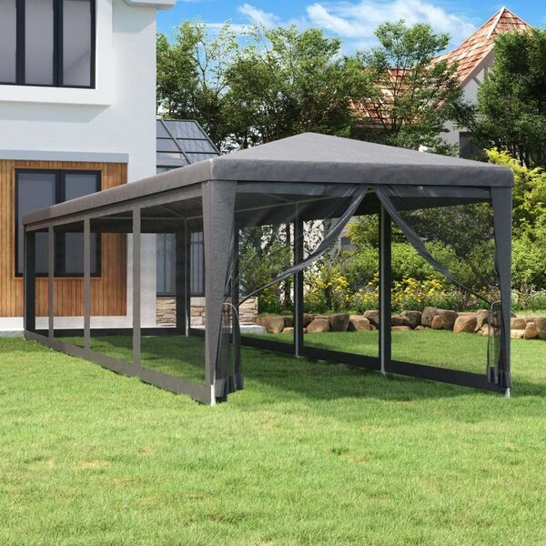 VidaXL Rendezvénysátor - 3x12m, Antracitszürke