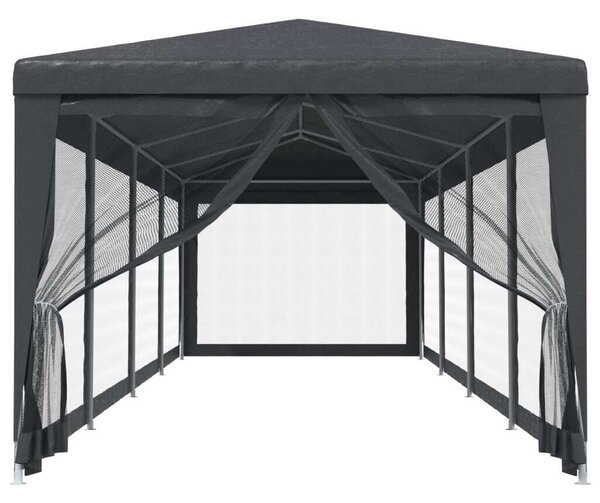 VidaXL Rendezvénysátor - 3x12m, Antracitszürke