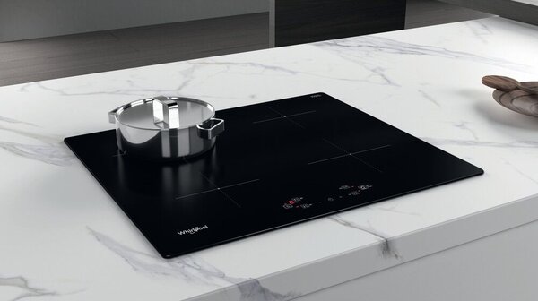 Whirlpool WS Q2160 NE Beépíthető indukciós főzőlap, 60 cm, 4 főzőzóna, 6. Érzék funkciók, Power Management, Fekete