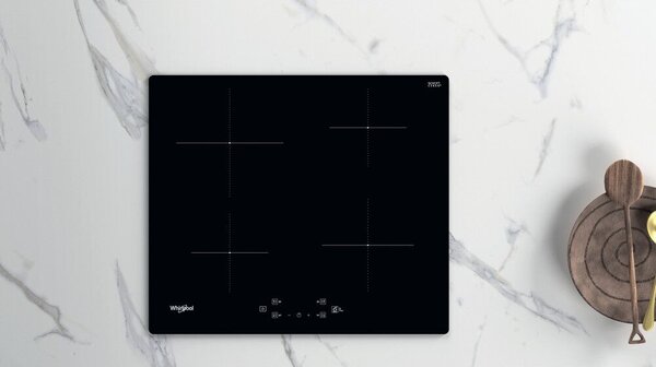 Whirlpool WS Q2160 NE Beépíthető indukciós főzőlap, 60 cm, 4 főzőzóna, 6. Érzék funkciók, Power Management, Fekete