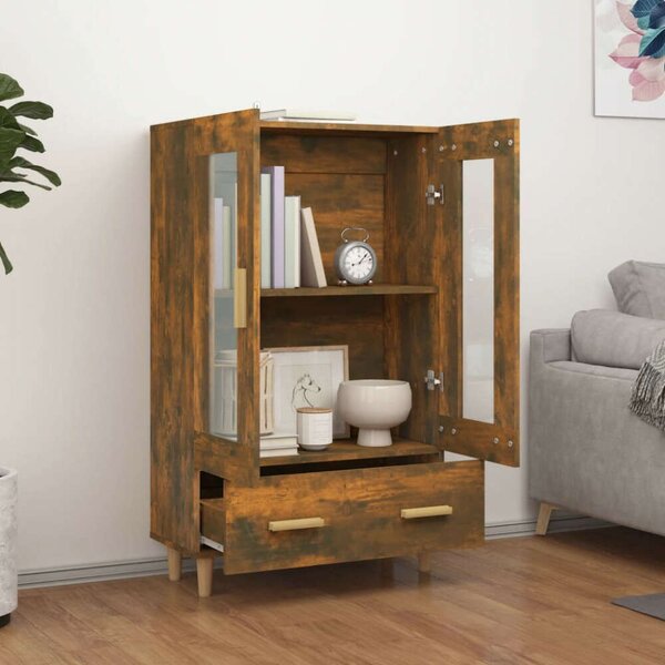 VidaXL Füstös Tölgy Fa Magasszekrény - 70x31x115 cm