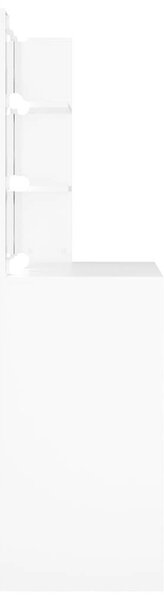 VidaXL Sminkasztal LED-del - Fehér - 74,5x40x141 cm