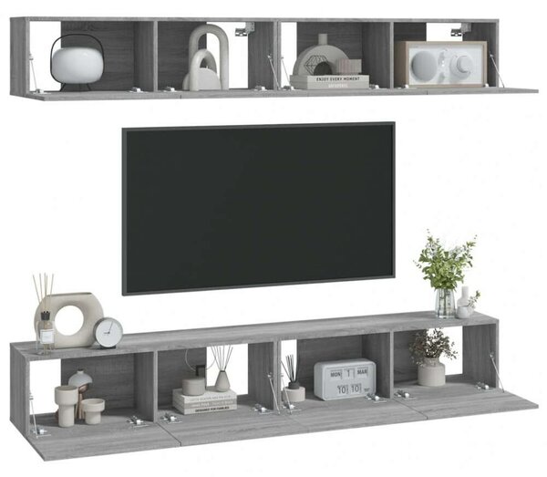 VidaXL Falra Szerelhető TV Szekrény Szett - 4 db - 100x30x30 cm