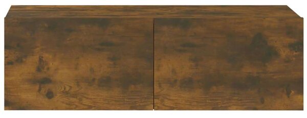 Fa Fali TV Szekrény Szett - Füstös Tölgy - 100x30x30 cm