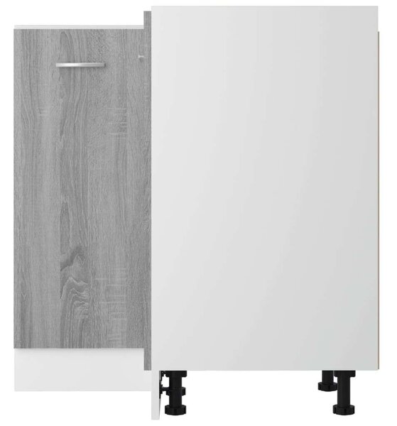 VidaXL szürke sonoma színű szerelt fa konyhaszekrény 75,5x75,5x80,5 cm