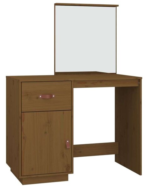 VidaXL Fésülködőasztal - Tömör Fenyőfa - 95x50x134 cm