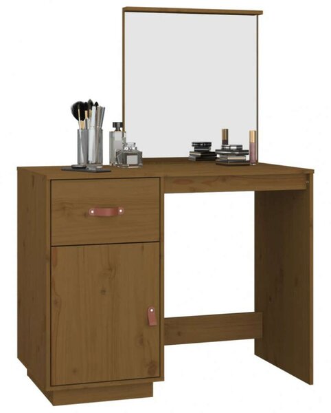 VidaXL Fésülködőasztal - Tömör Fenyőfa - 95x50x134 cm