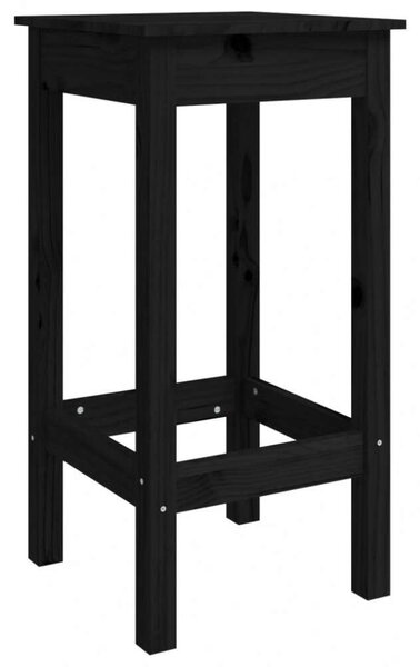 VidaXL Fekete Fenyőfa Bárszék - 2 db - 40x40x78 cm
