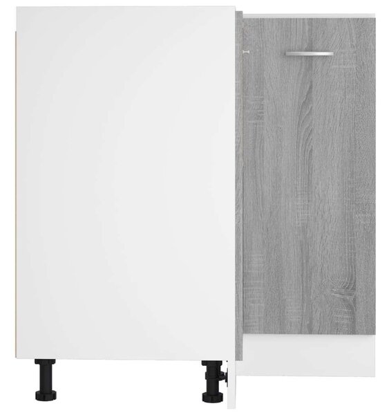 VidaXL szürke sonoma színű szerelt fa konyhaszekrény 75,5x75,5x80,5 cm