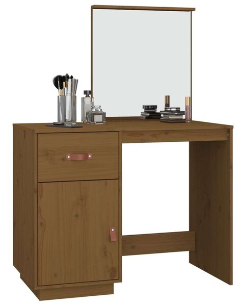 VidaXL Fésülködőasztal - Tömör Fenyőfa - 95x50x134 cm