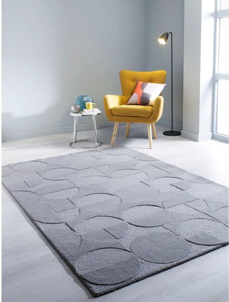 Gigi szürke gyapjú szőnyeg, 120 x 170 cm - Flair Rugs