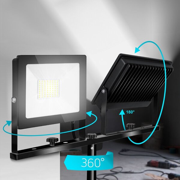 Toolight Szerszámlámpa, LED panel 13x10,5 cm, 100W, 4500 lm, 4000 K, RSL004-100N, OSW-10203