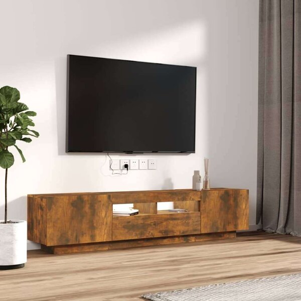 VidaXL TV-szekrény szett - Füstös Tölgy - 100/80cm