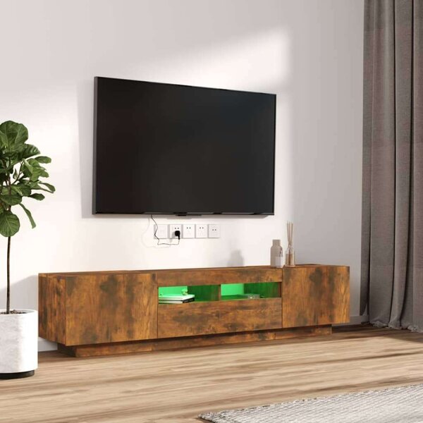 VidaXL TV-szekrény szett - Füstös Tölgy - 100/80cm