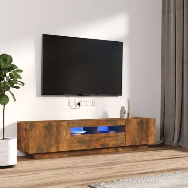 VidaXL TV-szekrény szett - Füstös Tölgy - 100/80cm