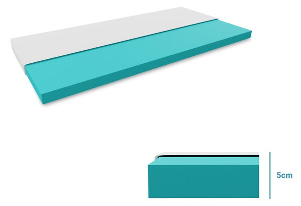 Kiságy matrac Basic fehér 60 x 120 cm Matracvédő: Matracvédő nélkül