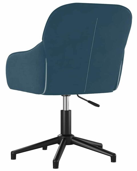 VidaXL Bársony Forgószék - 2 db - Kék