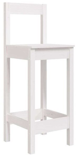 VidaXL 2 db fehér tömör fenyőfa bárszék 40 x 41,5 x 112 cm