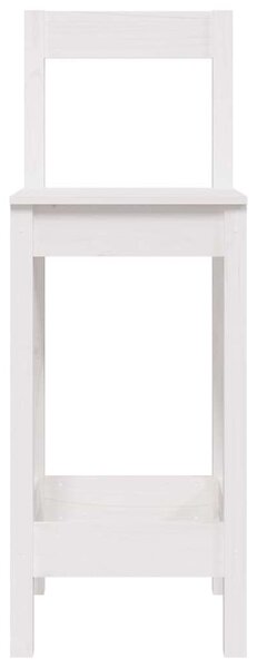 VidaXL 2 db fehér tömör fenyőfa bárszék 40 x 41,5 x 112 cm