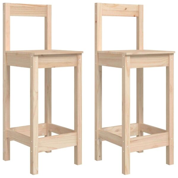 VidaXL 2 db tömör fenyőfa bárszék 40 x 41,5 x 112 cm