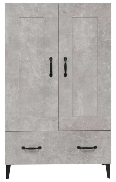 VidaXL betonszürke szerelt fa magasszekrény 70 x 31 x 115 cm