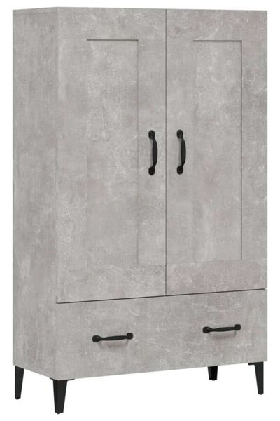 VidaXL betonszürke szerelt fa magasszekrény 70 x 31 x 115 cm