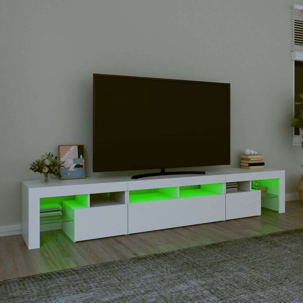 VidaXL LED TV Szekrény - Fehér - 230cm