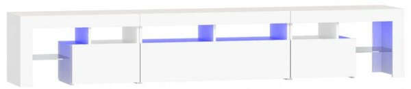VidaXL LED TV Szekrény - Fehér - 230cm