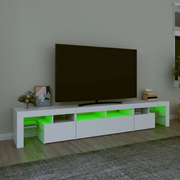 VidaXL LED TV Szekrény - Fehér - 230cm