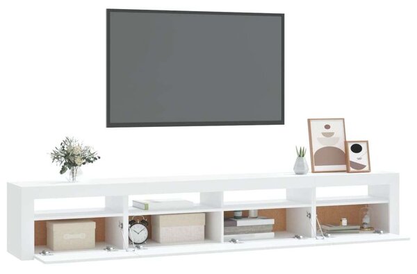 VidaXL LED TV Szekrény - Fehér - 240cm