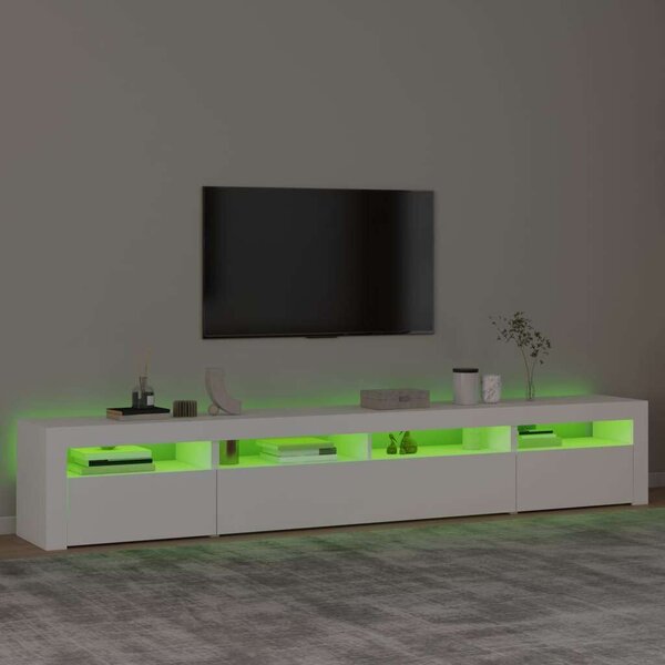 VidaXL LED TV Szekrény - Fehér - 240cm