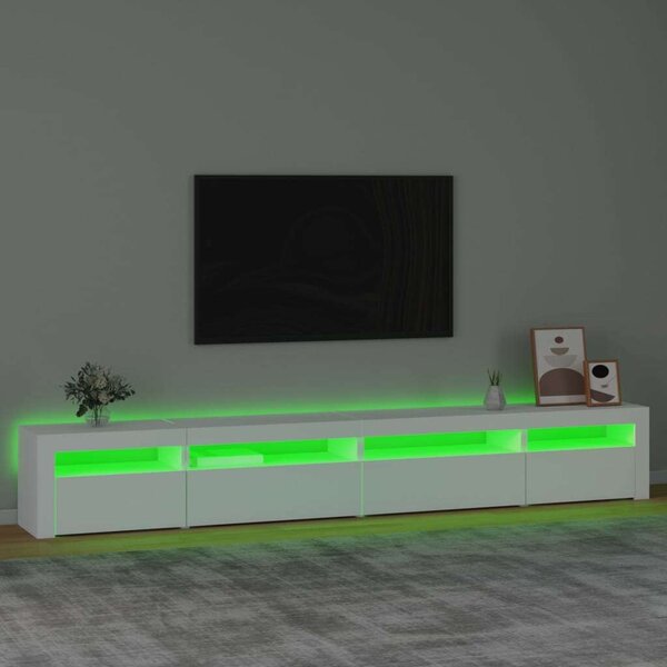 VidaXL LED TV Szekrény - Fehér - 270cm