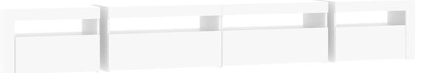 VidaXL LED TV Szekrény - Fehér - 270cm