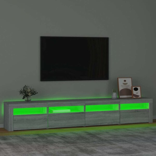 VidaXL LED TV Szekrény Sonoma Szürke - 240 cm