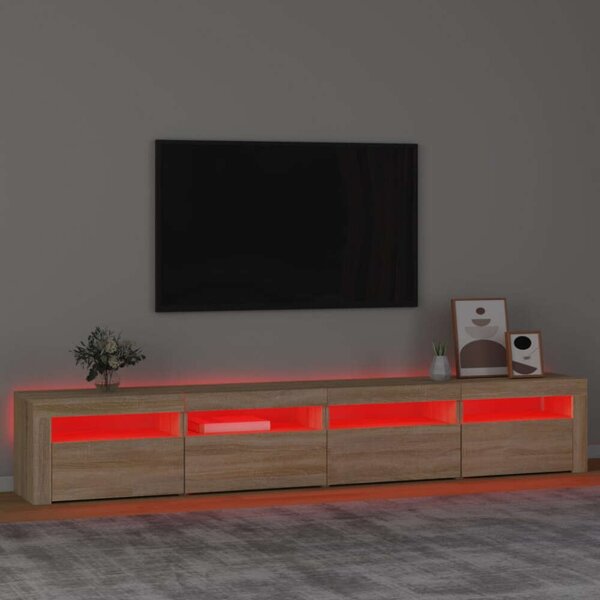VidaXL LED-es TV Szekrény Sonoma Tölgy - 240cm