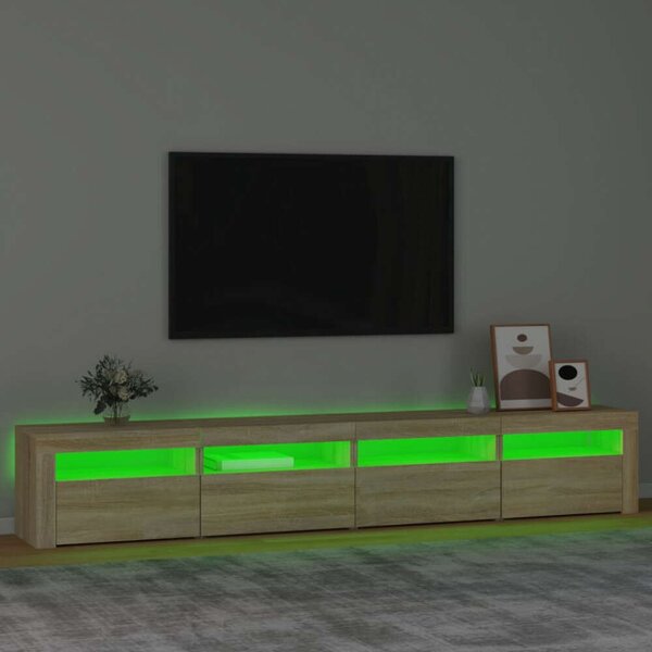 VidaXL LED-es TV Szekrény Sonoma Tölgy - 240cm