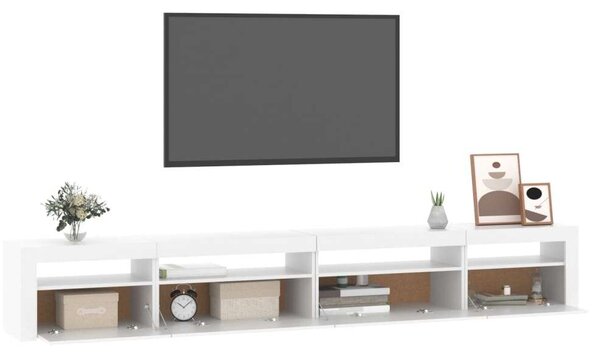 VidaXL LED TV Szekrény - Fehér - 270cm