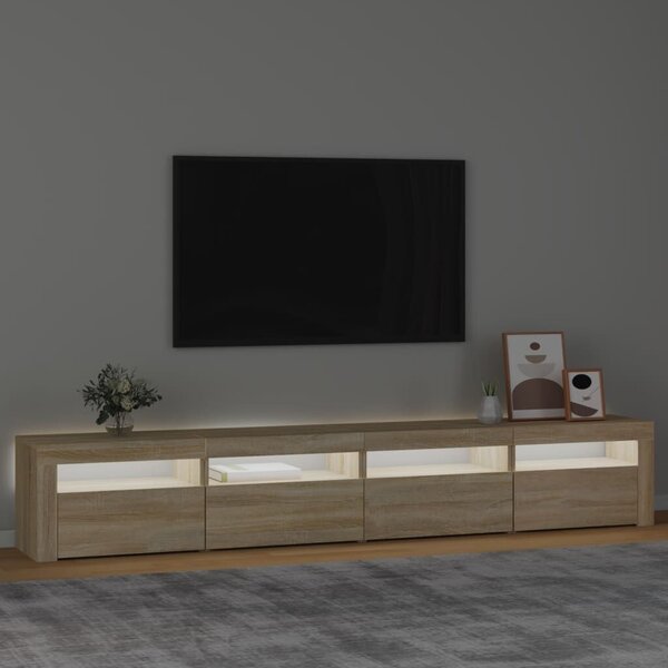 VidaXL LED-es TV Szekrény Sonoma Tölgy - 240cm