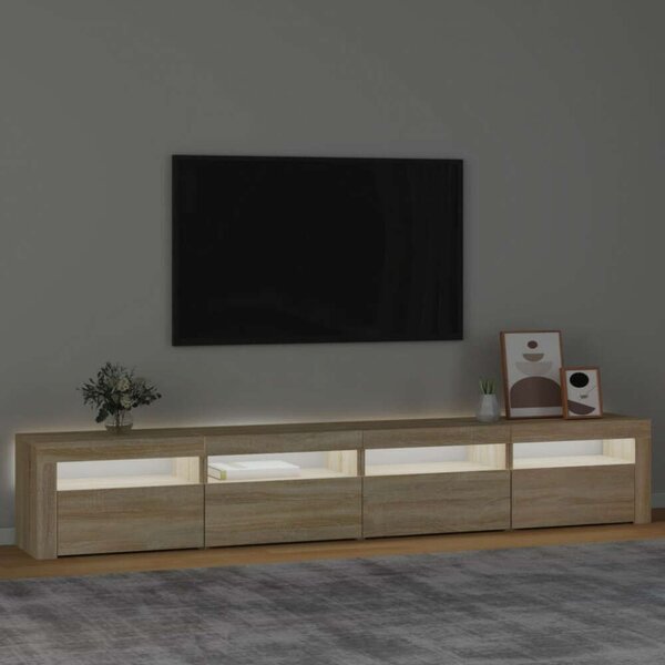 VidaXL LED-es TV Szekrény Sonoma Tölgy - 240cm