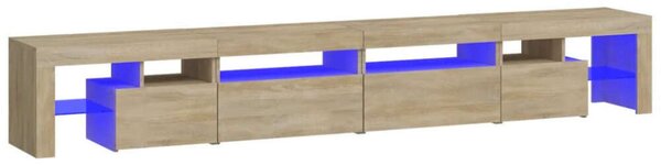 VidaXL LED-es TV Szekrény - Sonoma Tölgy - 260cm