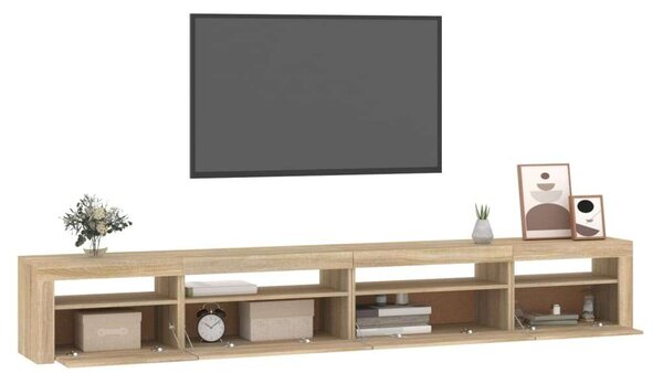 VidaXL LED-es TV Szekrény Sonoma Tölgy - 270 cm