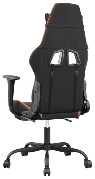 VidaXL Gamer Szék - Masszázs Funkció - Fekete-Narancssárga