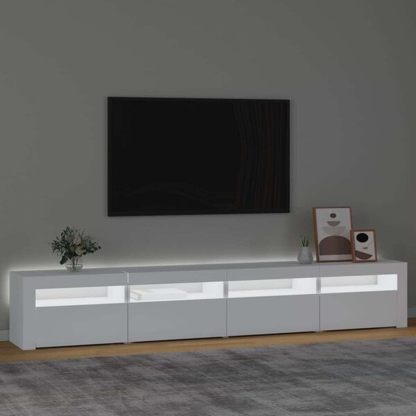 VidaXL LED TV Szekrény - Fehér - 240cm