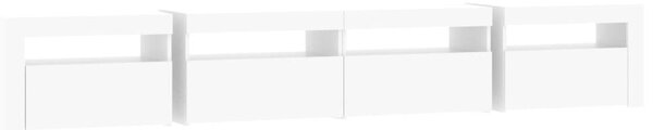 VidaXL LED TV Szekrény - Fehér - 240cm